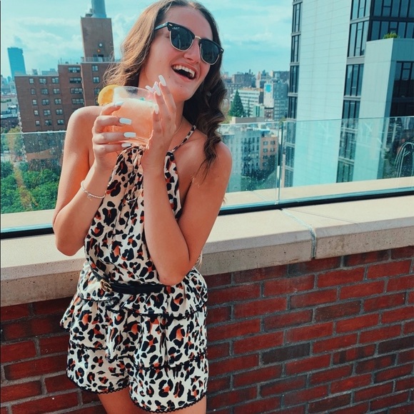 Urban Outfitters Dresses & Skirts - Leopard Print Romper